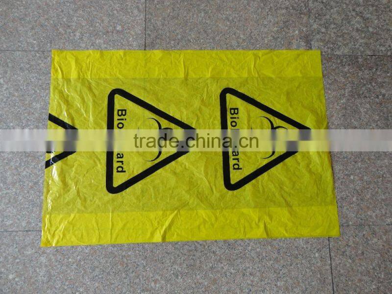 Embossed Black Plastic Garbage Bags with Drawstring