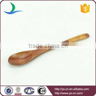 Kitchen Flatware Natural Wooden Handmade Small Edible Serving Spoon