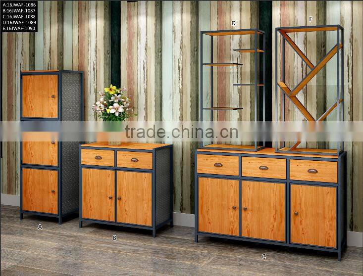 Vintage wood 2 Drawer Cabinet