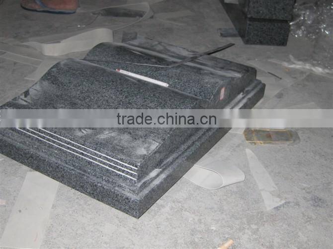 Black unique tombstone design