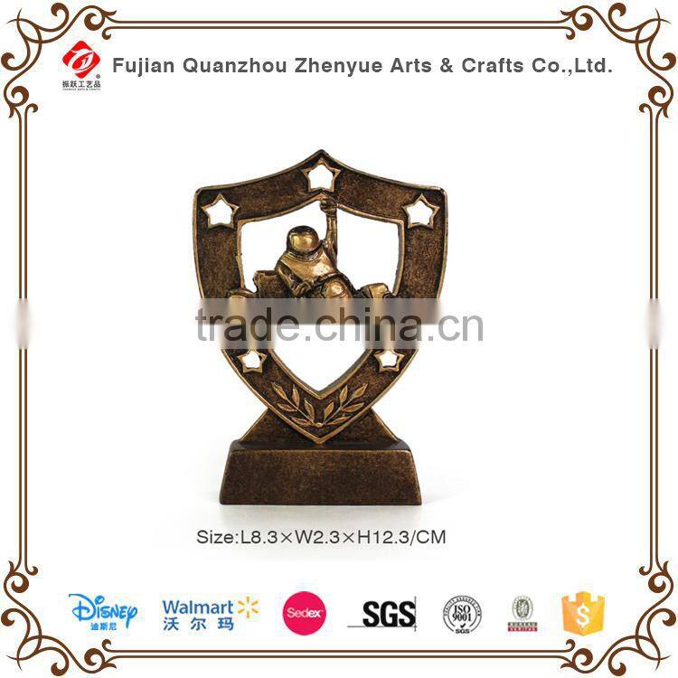 2015 funny polyresin boxing game trophies