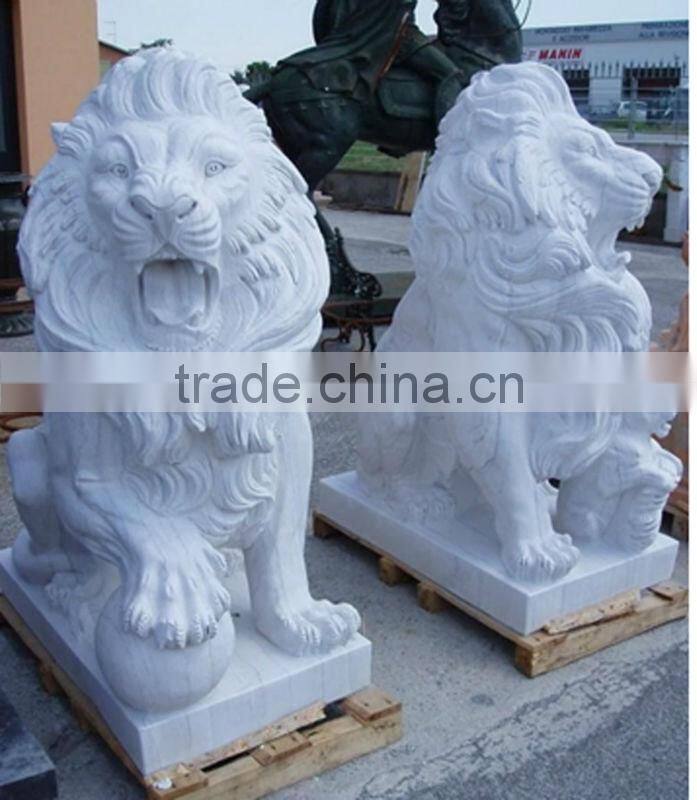 Outdoor White Marble Table And Chairs For Decoration