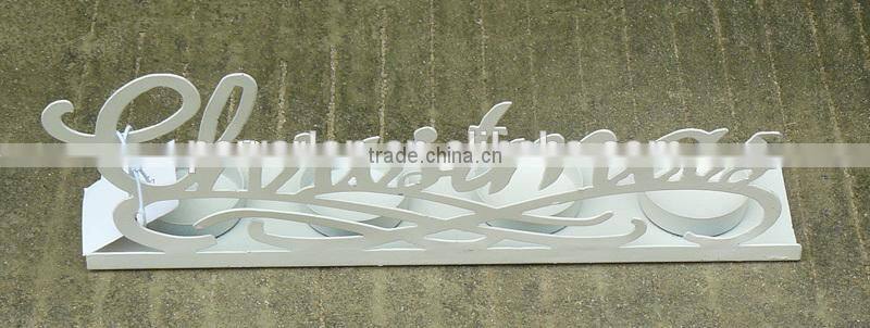 Chirstmas wrought iron candle holder wall