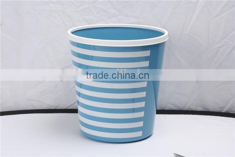Plastic Printing Wastebasket Trash Can Containers 12L