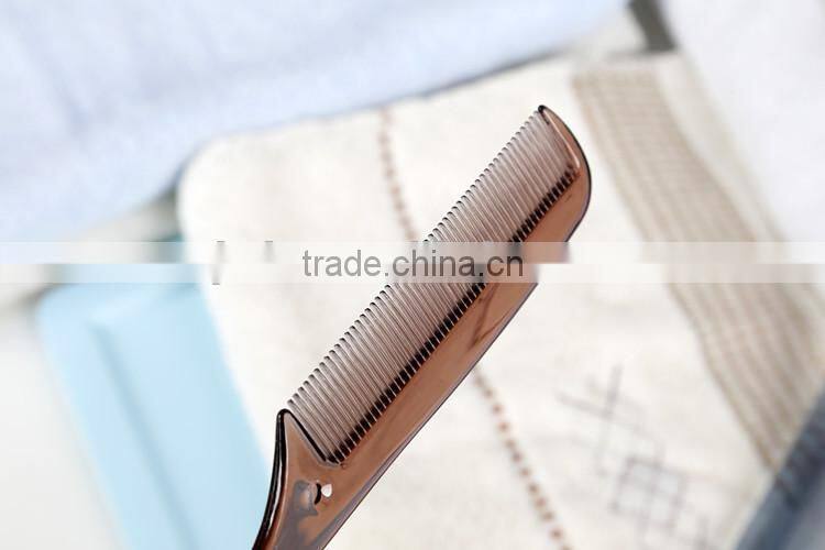 Mix Color Hand Plastic Comb Fringe Bangs Hair Brush Tail Comb Salon DIY