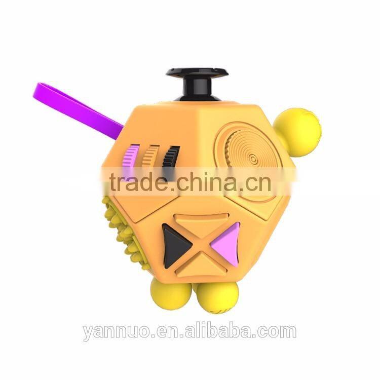 Decompression Dice Cube Magic Trick Game, Dodecahedron Fidget cube Toy used adult