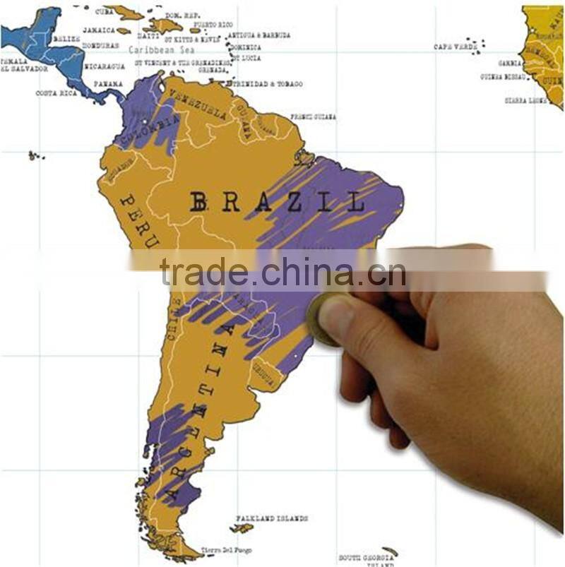 CT-483 Travel essential Explore Map world map Creative Stickers