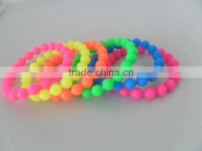 2013 Christmas decoration colorful beads silicone buddha bracelet