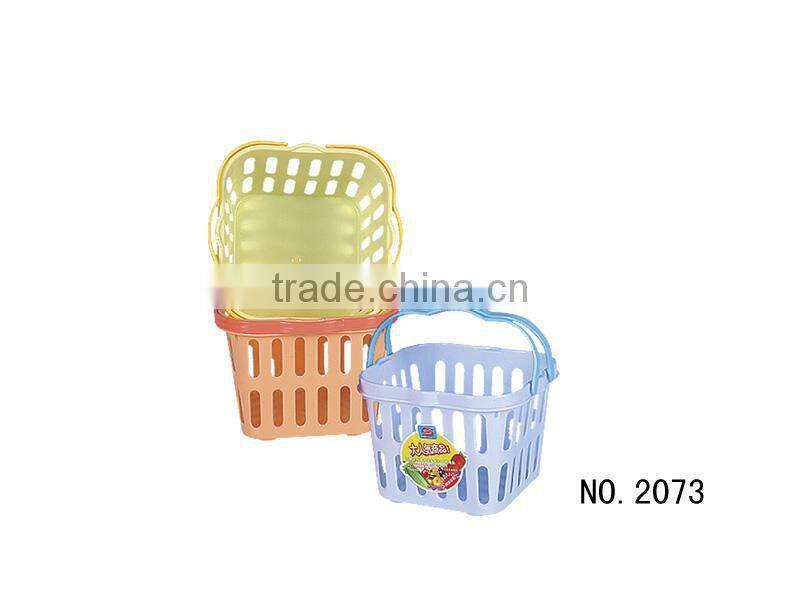 high quality cheap price small plastic vegetable baskets/plastic storage basket/plastic baskets with hole