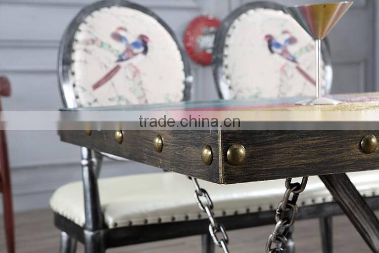New!!casual iron table/ metal do old table frame with coffee shop