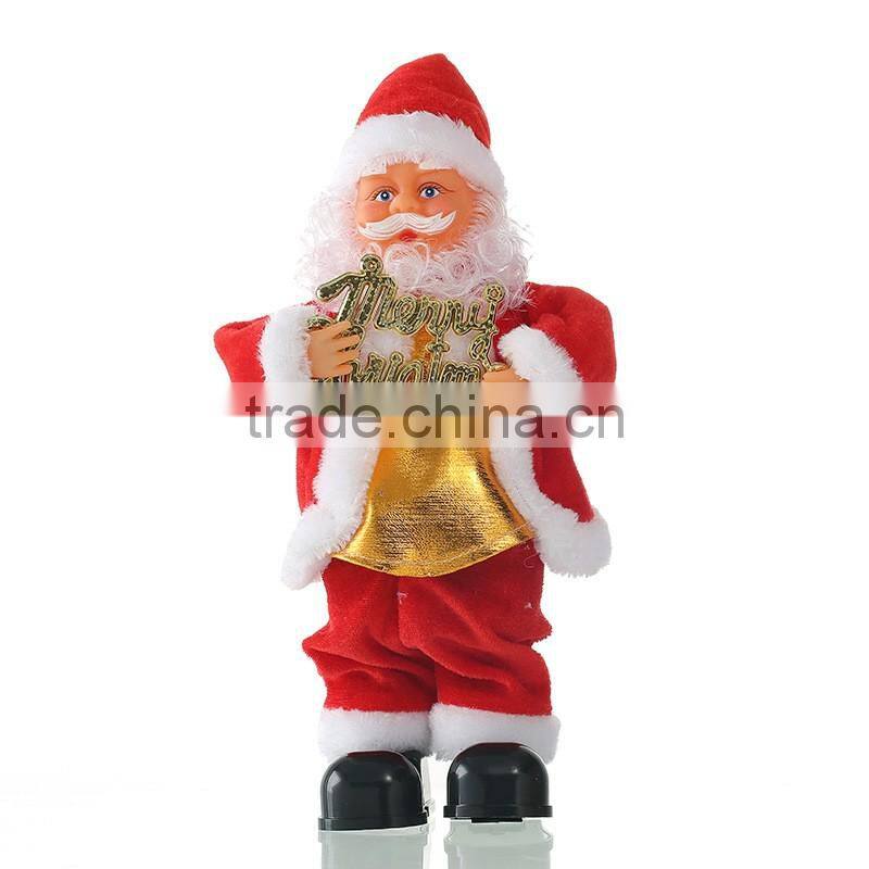 Top sale Christmas Supplier christmas dancing and singing santa claus