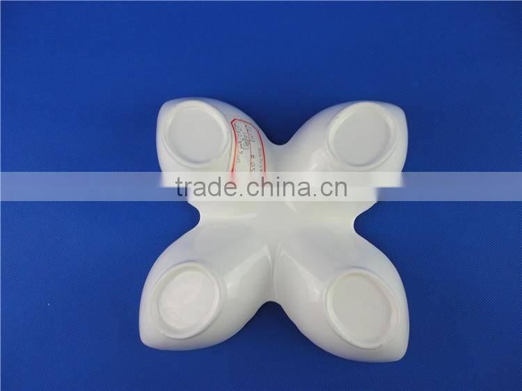 white bulk ceramic plate