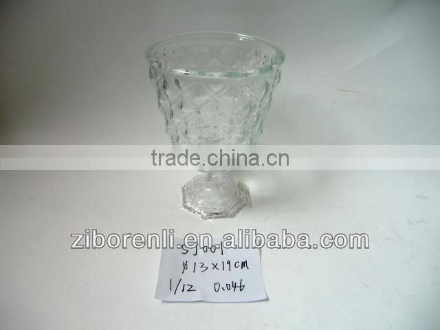 Disposable Clear Glass Cup Saucer Heat Resistant Patterned Glass Cups Set