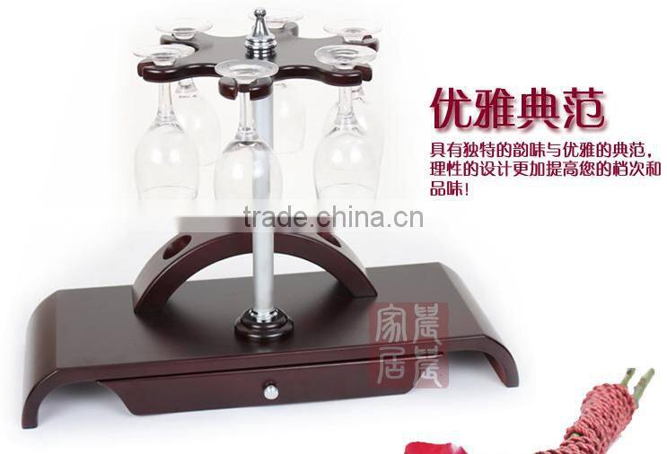 High quality round handmade wooden wine rack MDF wooden wine rack , wall mounted wine rack with led lights