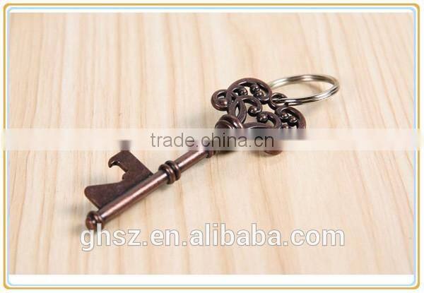Custom creative promotional items vintage metal key bottle opener manufacturer