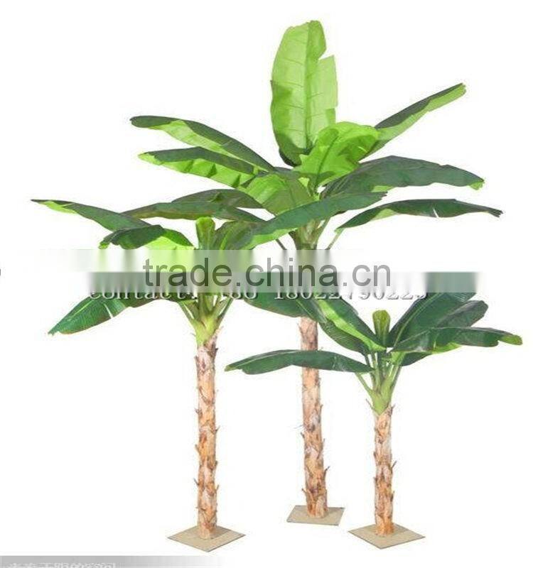 cheap artificial banana tree plastic tree for outdoor and indoor use