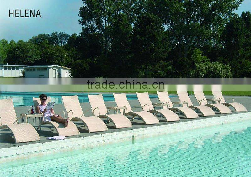 rattan beach sun lounger,