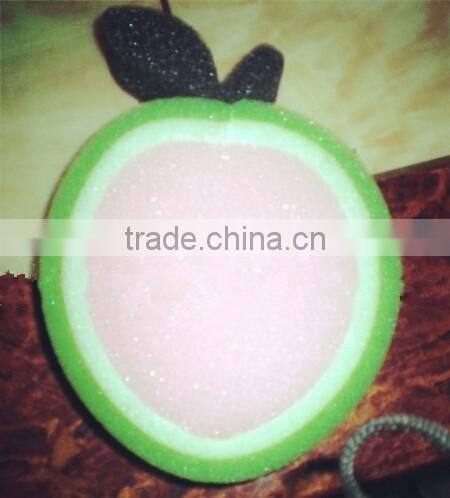 Best selling products colorful fruits peach shape kitchen cleaning scouring sponge,Sponge scourer can be printing logo