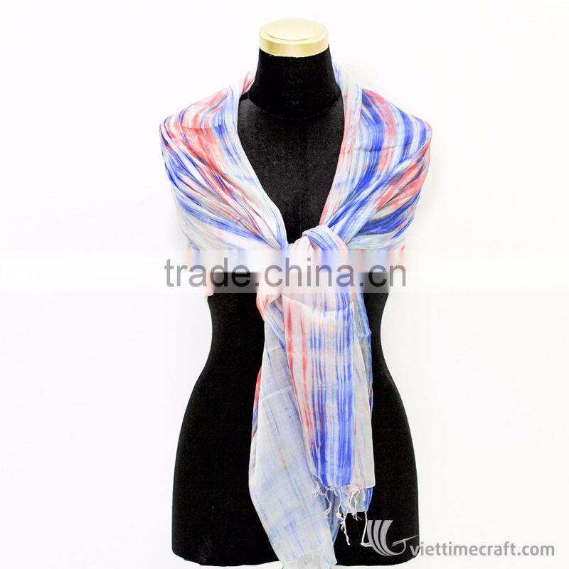 Fashionable silk scarf, 100% pure silk handmade in Vietnam