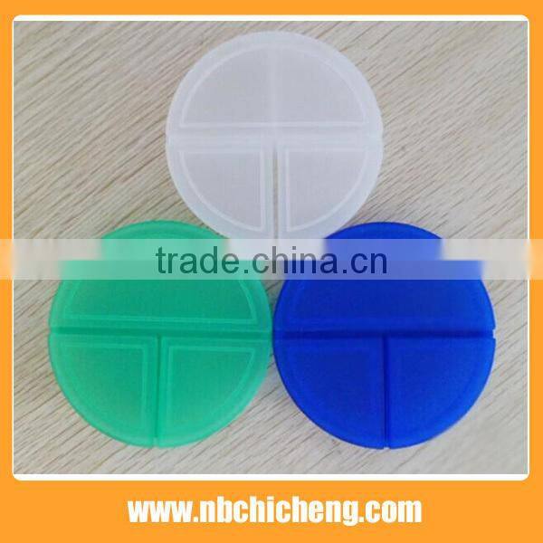 Wholesale 3 Compartment Pill Box, Round Pill Box, 3 Days Round Pill Box