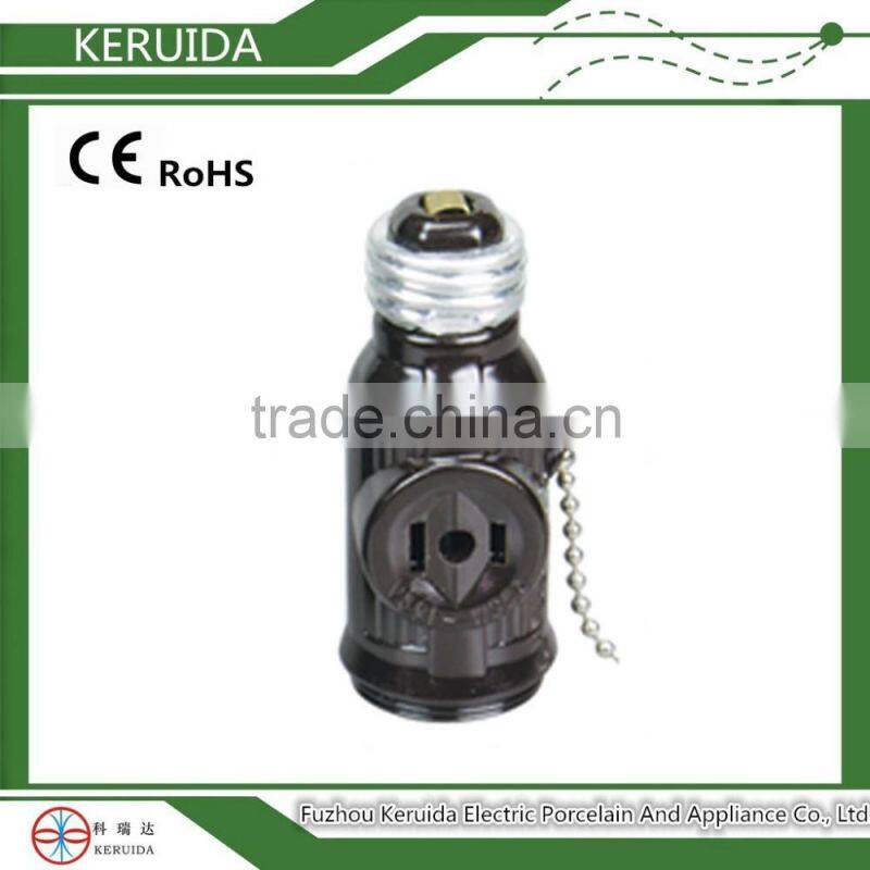 black e27 metal bakelite flexible gooseneck screw shell lampholder with switch