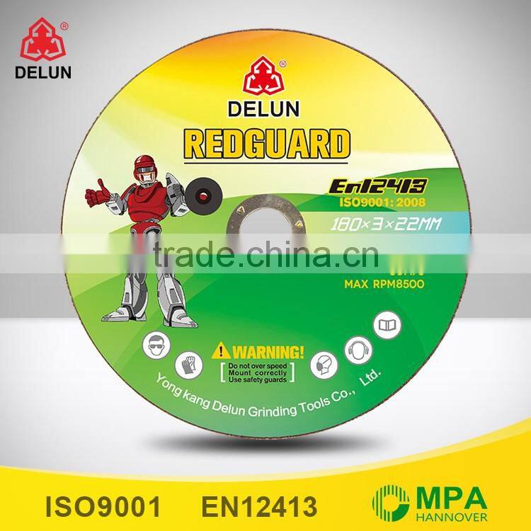 high quality 7" grinding wheel for carbon steel and stainless steel
