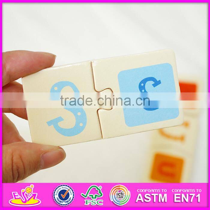 2016 best sale funny children wooden domino blocks W15A069