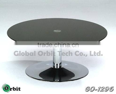 Hot selling round living room furniture glass tea table, modern coffee table