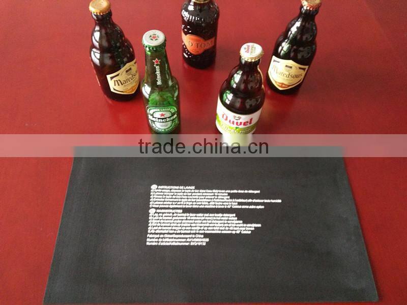 2017 Hot Sell custom Non-woven Fabric nitrile rubber bar mat beer