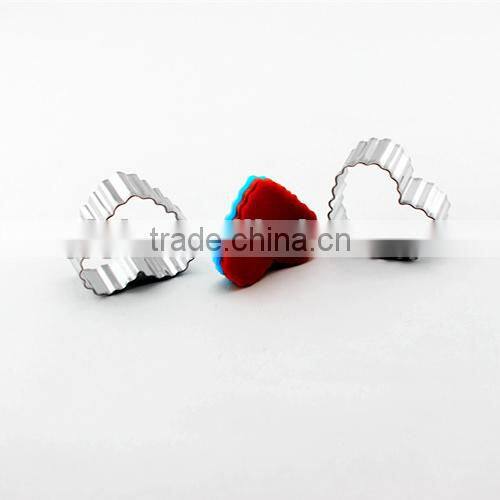 Wholesale stainless steel cookie cutter FDA standard biscuit mold heart fluted biscuit mold cutters