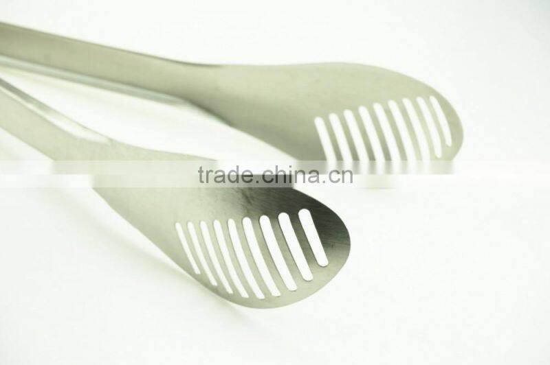 39008 New Stainless Steel Kitchen Tongs Noodles tongs salad Tongs Ice Tongs