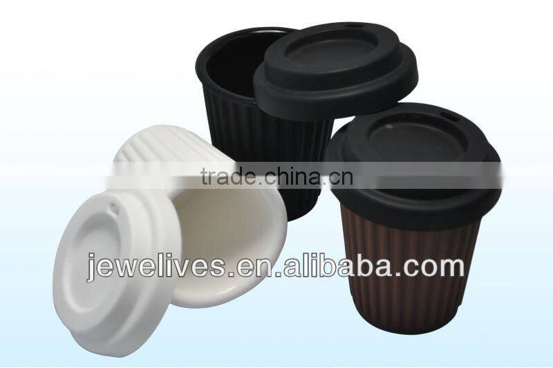 New arrival Reusable Silicone Coffee Cup with Lid