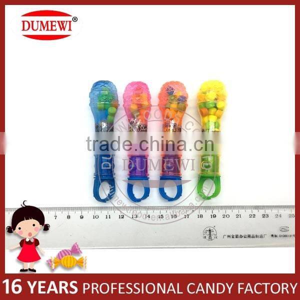 Colorful Plastic Microphone Ring Toy Candy with Light