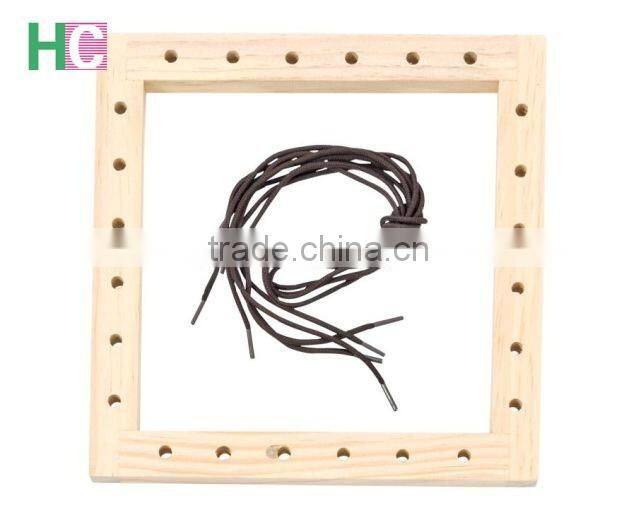 2017 new desigh wooden threading frame with cord