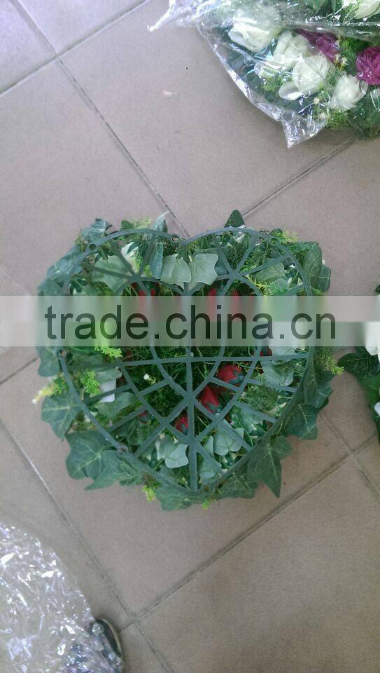 40*38cm real touch silk cloth artificial flower wall wedding backdrop decoration