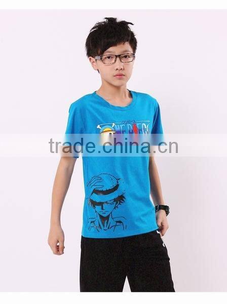 Teenagers cotton printed sunshine lively short sleeve T shirts