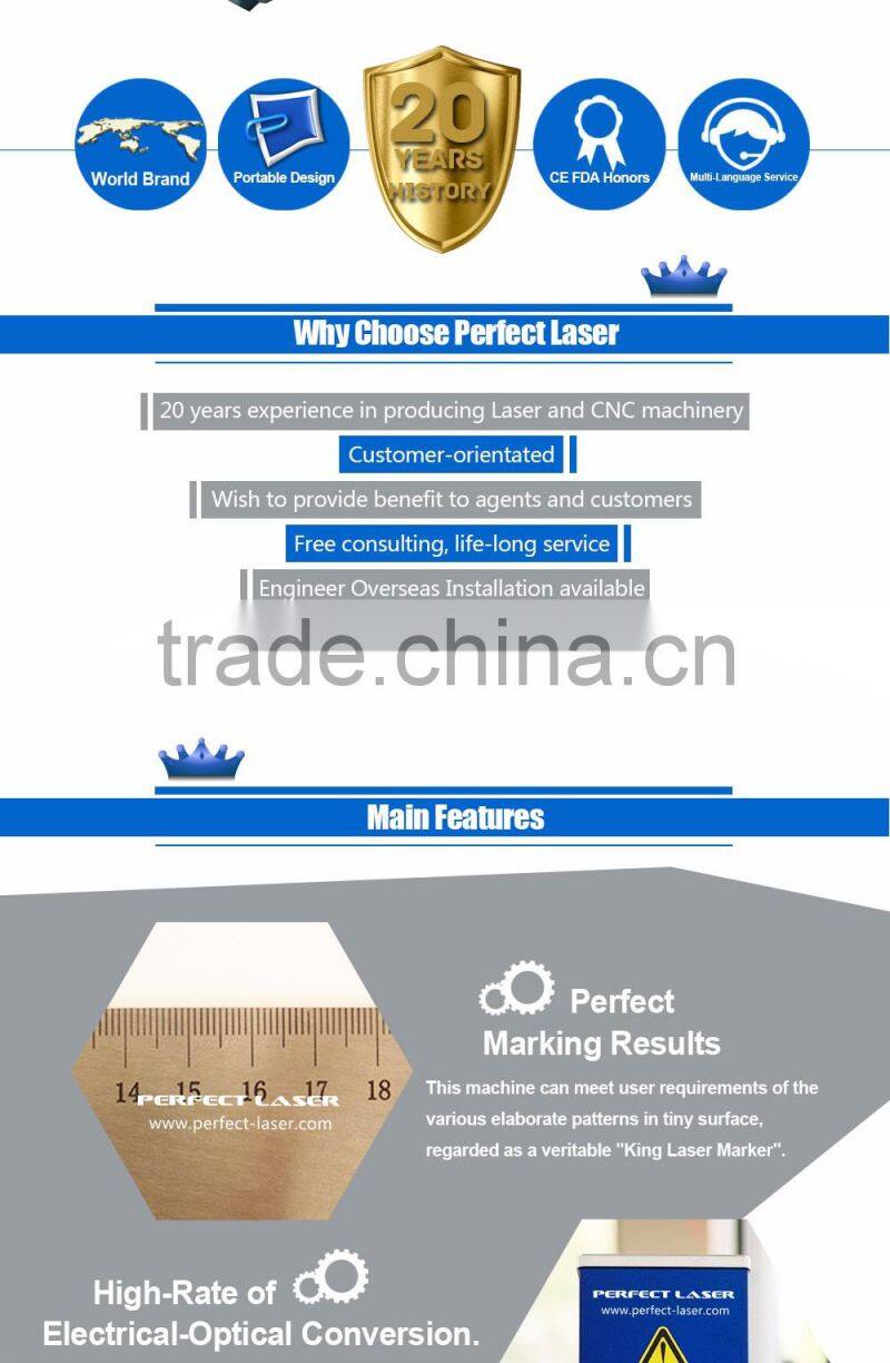 China machinery with 10W/20W/30 optional compact laser mark system
