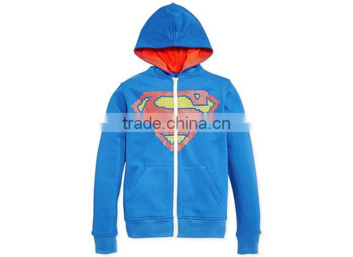 comics children's sports suits hoodie manufacturers superman hoodie