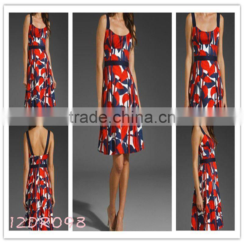 women clothes!12DR158!unlined!one-shoulder!cusual summer dress 2012!latest design!