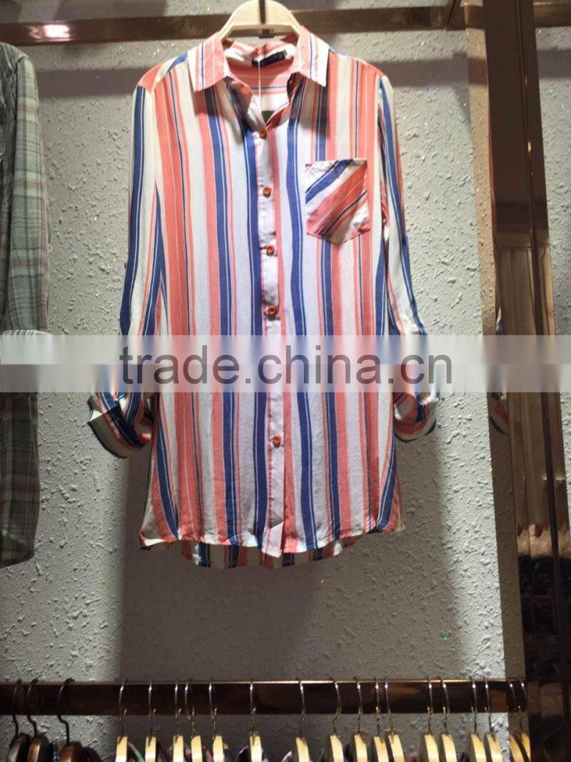 GZY fitness women shirt stock linen fabric Thailand design 2017 high quality cheap mixed