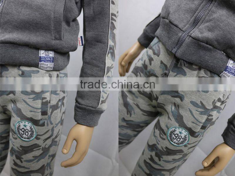 Children Boys Printing Clothing Hoodies Jackets+Long Sleeve Inner Shirt+Trousers Three-Piece Suits Kids