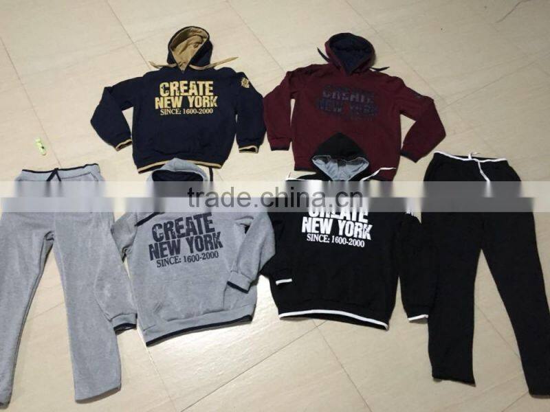 sports suits man training wear fleece sportswear sets men's tracksuit