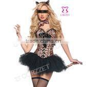 Lace Covered Corset Overbust Steel Bone Zipper Wholesale