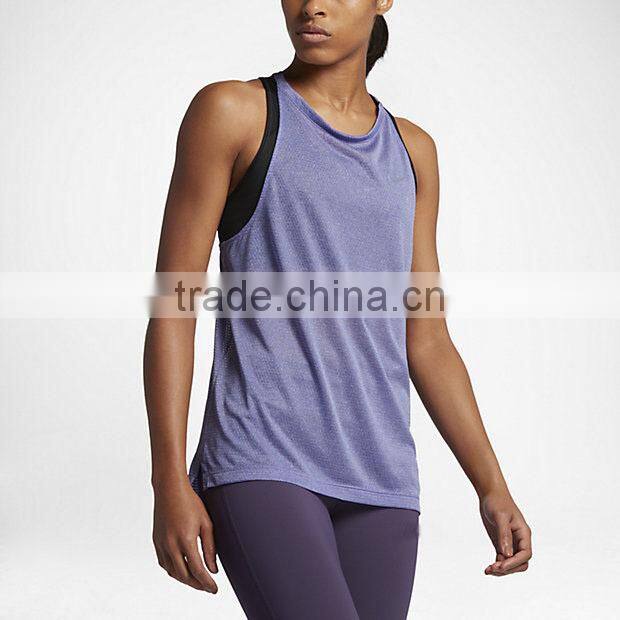 MGOO Custom Made Sleeveless Low Armhole Sport Tank Top Women Blank Lightweight T-shirts For Gym