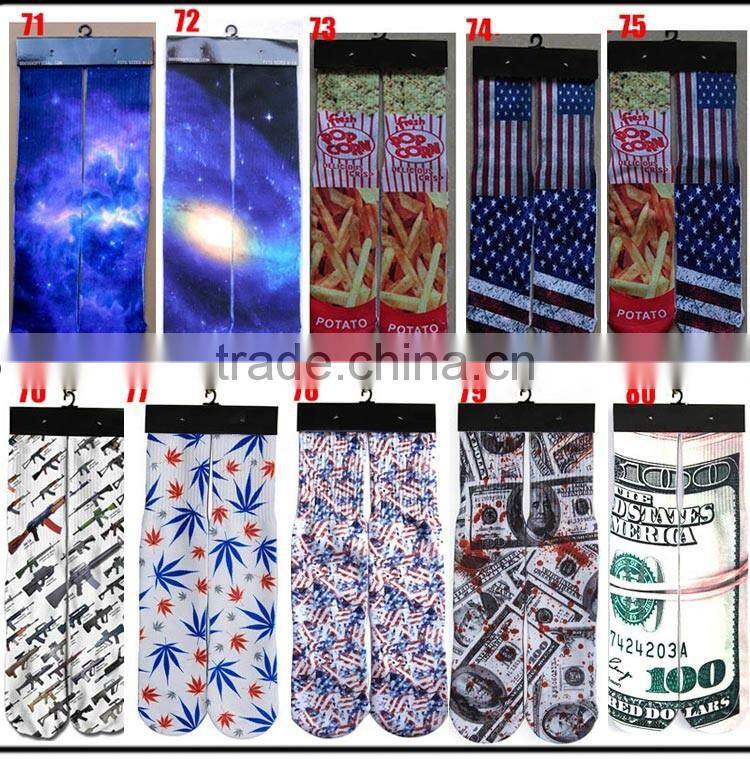 sublimation sock man/custom sublimated sock/3D print sock