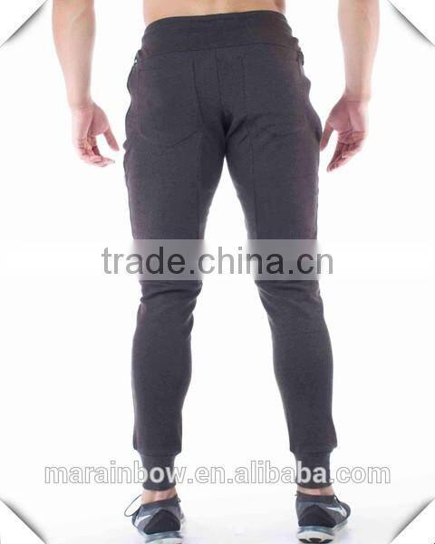2017 Hot Sale Mens Jogger Pants Paneled Charcoal Blank Joggers Tapered Joggers OEM Gym Sweatpants