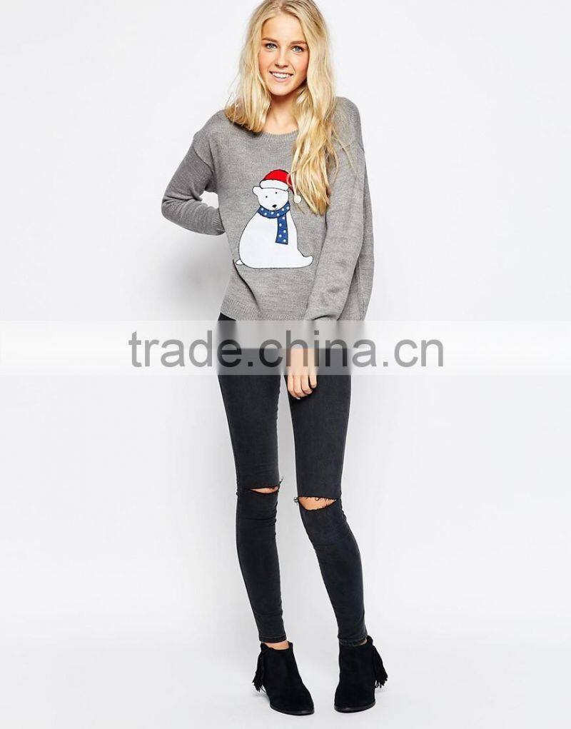 Fashion Christmas Pullover Hooded Sweater For Women