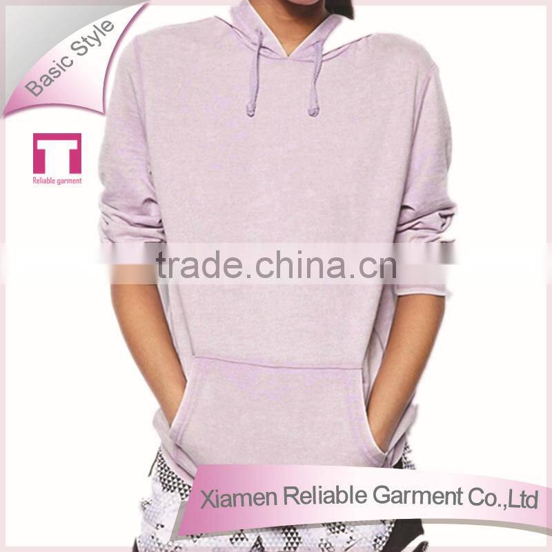 Blank light purple wholesale plain 100% polyester hoodies made in china