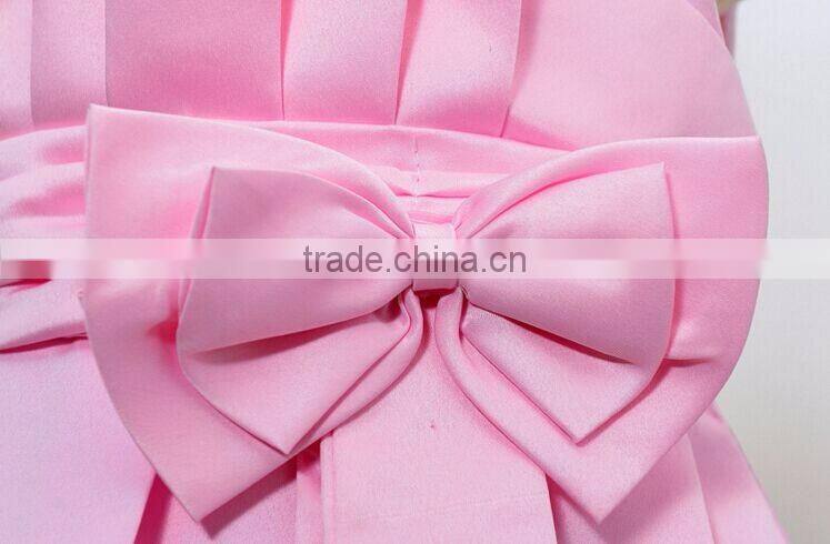 F10045A european style dress pattern girls bowknot party dress
