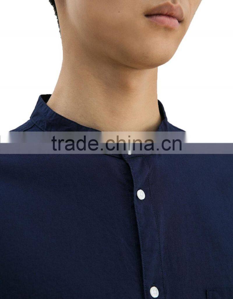 Fashion summer 100% cotton mens basic short sleeve casual shirts